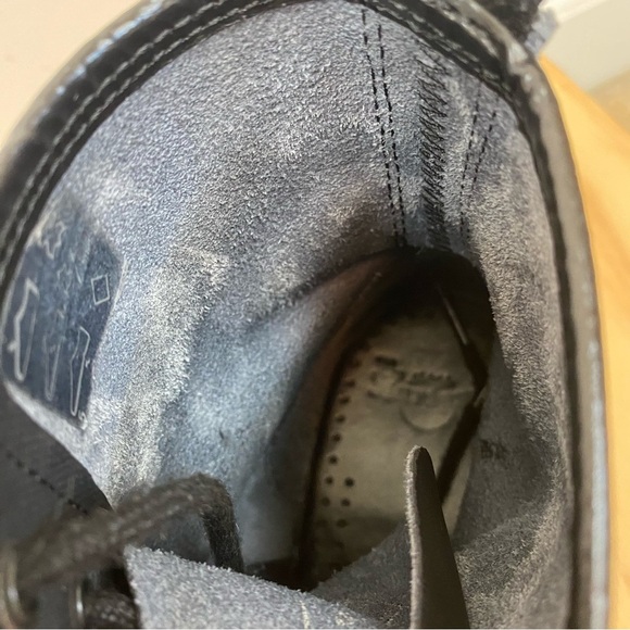 Dr. Martens 1460 Broder Lace Up Combat Boot Mono Black - Picture 6 of 10